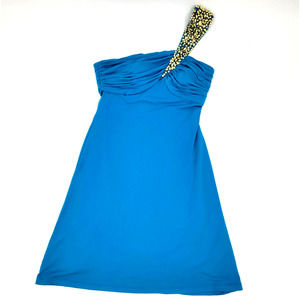 Calvin Klein Sz 6 Asymmetric Party Cocktail Prom Wedding Fit Flare Dress NWT